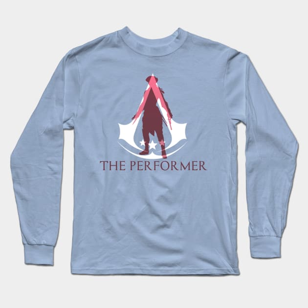 The Performer Long Sleeve T-Shirt by ArnarionArt